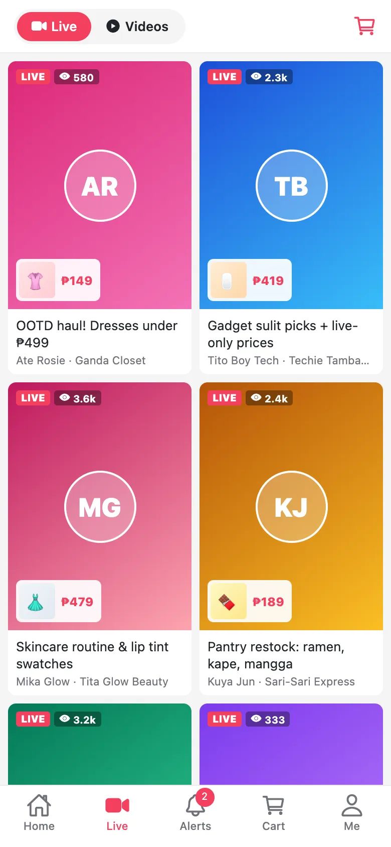 Pabili: Live selling