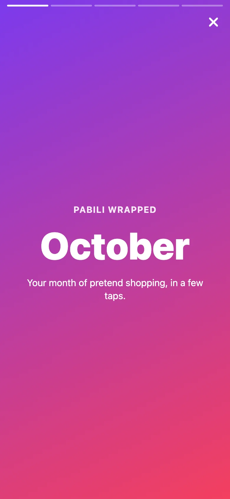 Pabili: Monthly Wrapped